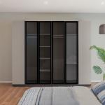 بيلا دولاب ملابس بيج- 6 أبواب وودي