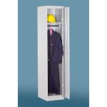 دولاب حديد 1 باب رمادي وودي