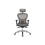 كرسي مكتبي شبك طويل وودي